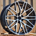 R20x10  5X112  ET  19  66.5  XFRGW5697  Black Polished (MB)  For PORCH  (K3)  (FORGED (Rear+Front))