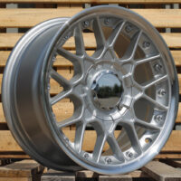 R17x8  10X112/120  ET  20  74.1  HX025  (LU1880)  Silver+Polished Lip (SP)  For HAXER  (P1)