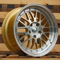 R17x7.5  5X120  ET  34  72.6  A1025  Gold+Polished (YP)  For RACIN  (P)  (BBS Style)