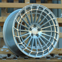 R22x10.5  5X112  ET  43  66.6  FBX162  (FB780)  Machined Silver (MS)  For MER  (Z6)  (Rear+Front)