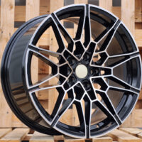 R19x8  5X112  ET  25  66.6  B1674  Black Polished (MB)  For BMW  (Z3+Z1)  (Front+Rear)