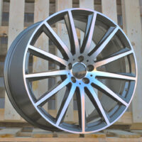 R22x9.5  5X112  ET  45  66.5  H3524F  Grey Polished (MG)  For MER  (K3)  (HYBRID FORGED Rear+Front)