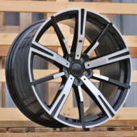 R20x8.5  5X112  ET  28  66.6  YF1156  Black Polished (MB)  For BMW  (Z6)  (HYBRID FORGED Rear+Front)