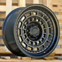 R18x9  6X139.7  ET  0  110.1  JT221  Black Polished (MB)  For 4X4  (K3)  (Rivets)