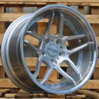 R19x8.5  5X120  ET  35  72.6  SSA01  (HX030)  Silver+Polished Lip (SP)  For HAXER  (Z2+Z3)  (Rear+Front)