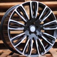 R22x9.5  5X108  ET  45  63.3  XE136  (FBX207)  Black Polished (MB)  For LAND  (K7)  (HYBRID FORGED)