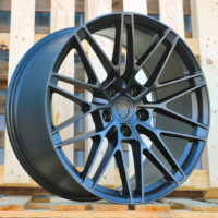 R21x10.5  5X130  ET  47  66.5  3S1324  Black Half Matt (BLHM)  For PORCH  (M)  (NEW Macan II (XAB) HYBRID FORGED Rear+Front)