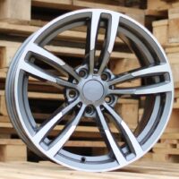 R19x9.5  5X120  ET  40  72.6  BK855  (BY1121)  Grey Polished (MG)  For BMW  (Z1)  (Rear+Front)