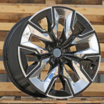 R21x9  5X112  ET  24  66.6  H3447F  Black Polished (MB)  For BMW  (A)  (HYBRID FORGED + Chrome Rear+Front)