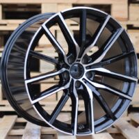 R21x11.5  5X120  ET  37  74.1  H5032  Black Polished (MB)  For BMW  (P1)  (Rear+Front)