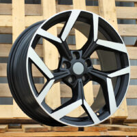 R19x8  5X108  ET  47.5  63.4  YF5729  Black Polished Half Matt (MBHM)  For FORD  (A)  (HYBRID FORGED New Model)