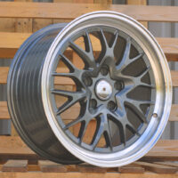 R18x9  5X120  ET  30  72.6  A1408  Gun Metal+Polished Lip (GMPL)  For RACIN  (P)  (HRE Performance Style (Front+Rear))