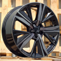 R18x7.5  5X108  ET  44  65.1  Y1187  (IN5668)  Black+Tinted Face (BLTF)  For PEUG  (M)  (NEW Design Carved Spokes)