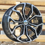R15x6.5  4X100  ET  37  60.1  XF260  (BK1058)  Black Polished (MB)  For RENAU  (K2)