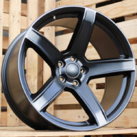 R20x9.5  5X115  ET  15  71.5  B1671  Black Half Matt (BLHM)  For DODGE  (Z1)  (Rear+Front)