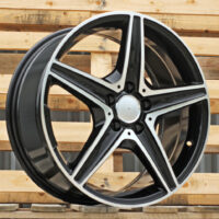 R18x7.5  5X112  ET  44  66.6  B5052  (LU1334)  Black Polished (MB)  For MER  (P1)