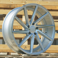 R20x8.5  5X114.3  ET  35  73.1  B1058  Machined Silver (MS)  For RACIN  (Z1)  (LEFT SIDE (Style Vossen)(AKC 125 Eur))