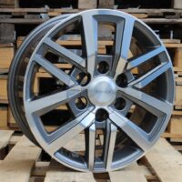 R18x7.5  6X139.7  ET  25  106  B1155  Grey Polished (MG)  For TOYOT  (Z2)  (4x4)