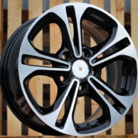 R15x6.5  5X114.3  ET  45  67.1  A5208  Black Polished (MB)  For HYUND  (P)